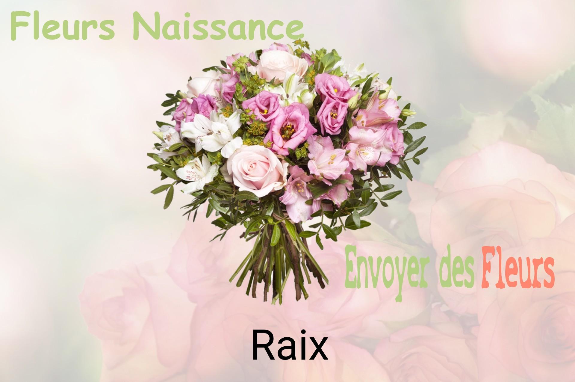 Bouquet de fleurs de naissance livré à Raix